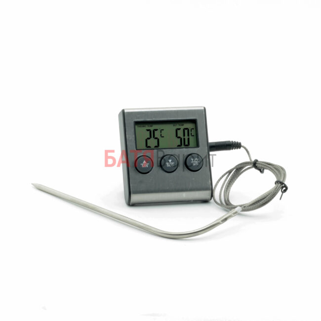 Термометр с проводным термосенсором и звуковым сигналом